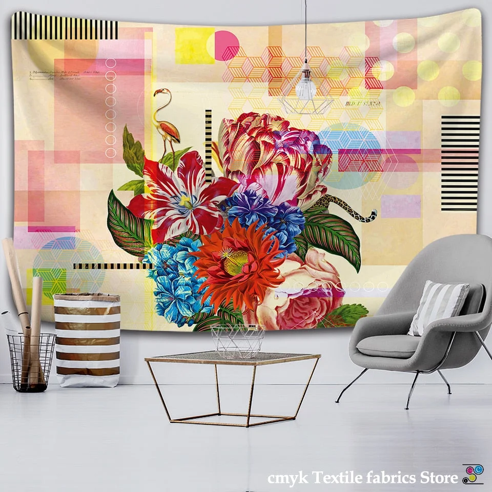 Van Gogh Oil Painting Almond Blossoms Tapestry Headboard Wall Art Bedspread Dorm Tapestry Home Decor