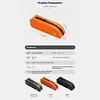 Bike Top Tube Bag Reflective Bike Front Frame Bag Cycling Pouch for Night Riding