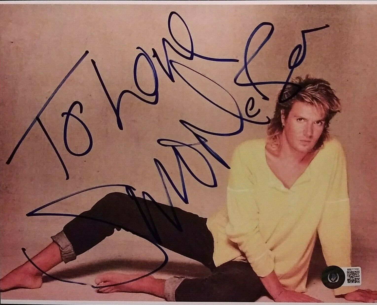 Simon Le Bon - Duran Duran - signed 8 x 10 COA Beckett