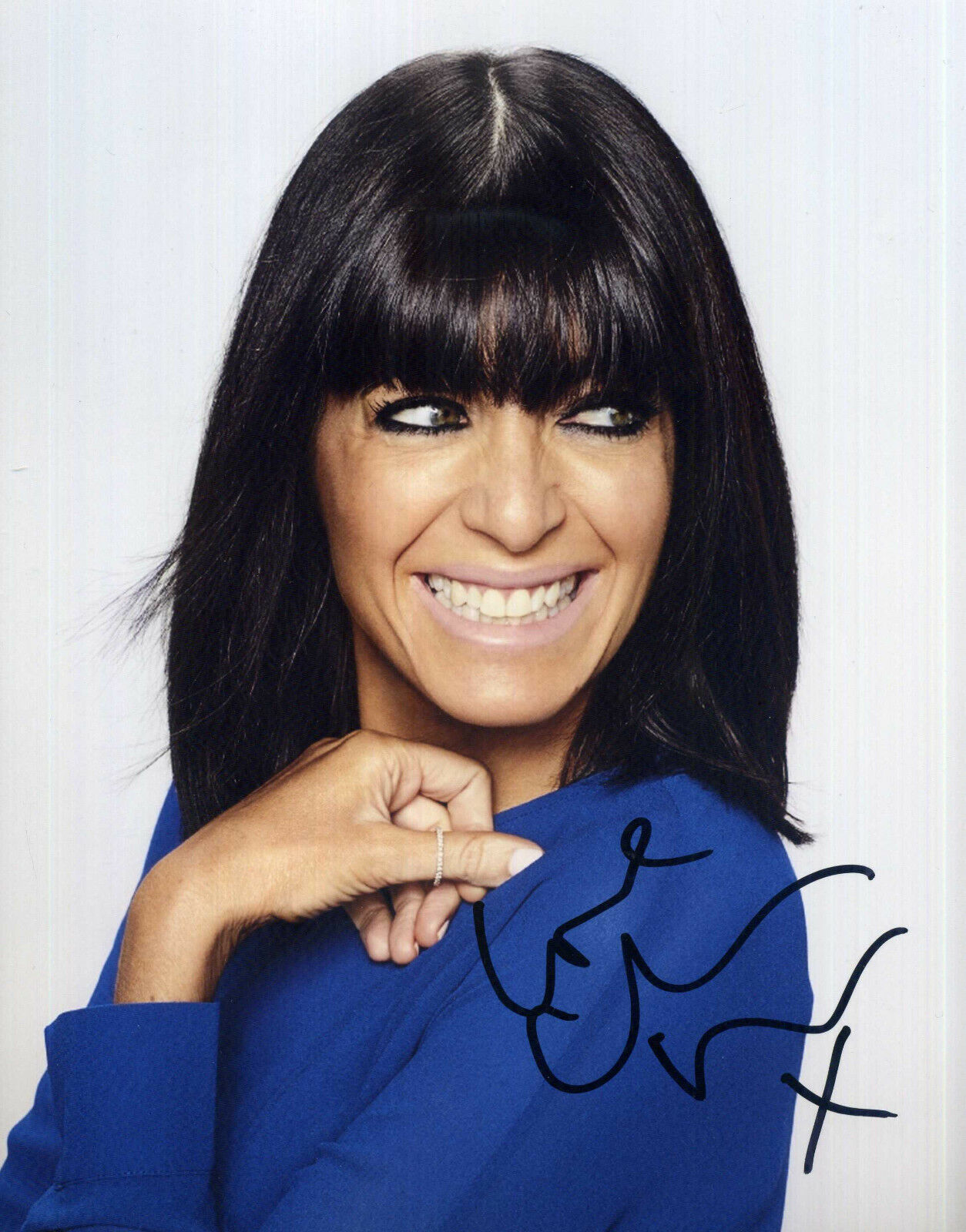 CLAUDIA WINKLEMAN Signed Photo Poster paintinggraph - TV Presenter Strictly Come Dancing reprint