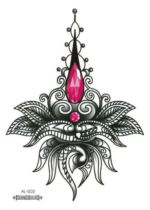 38 Kinds Adult Chest Back Tattoo Rose Flowers Mandala Totem Waterproof Temporary Body Art Sticker Disposable tatouage temporaire