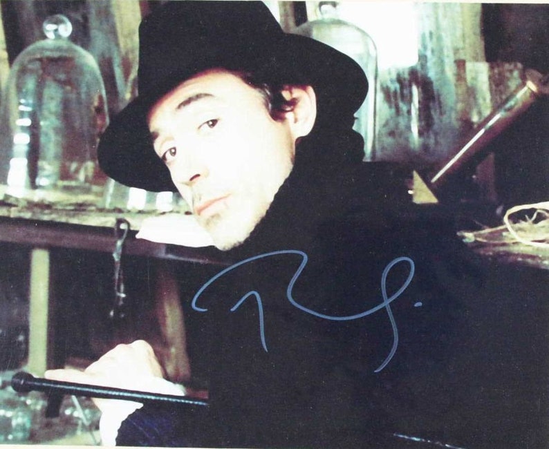 Robert Downey Jr. Signed Autographed Sherlock Holmes