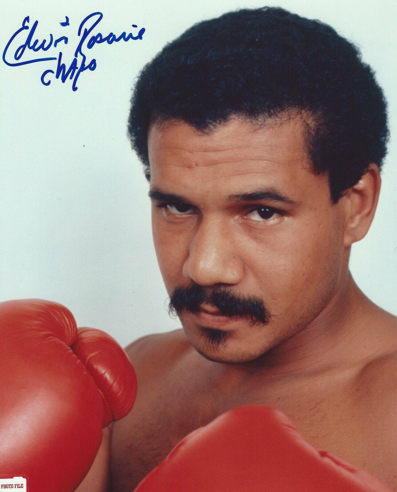 EDWIN CHAPO ROSARIO: Autographed Signed 8x10 Professional Boxer Photo Poster painting Picture