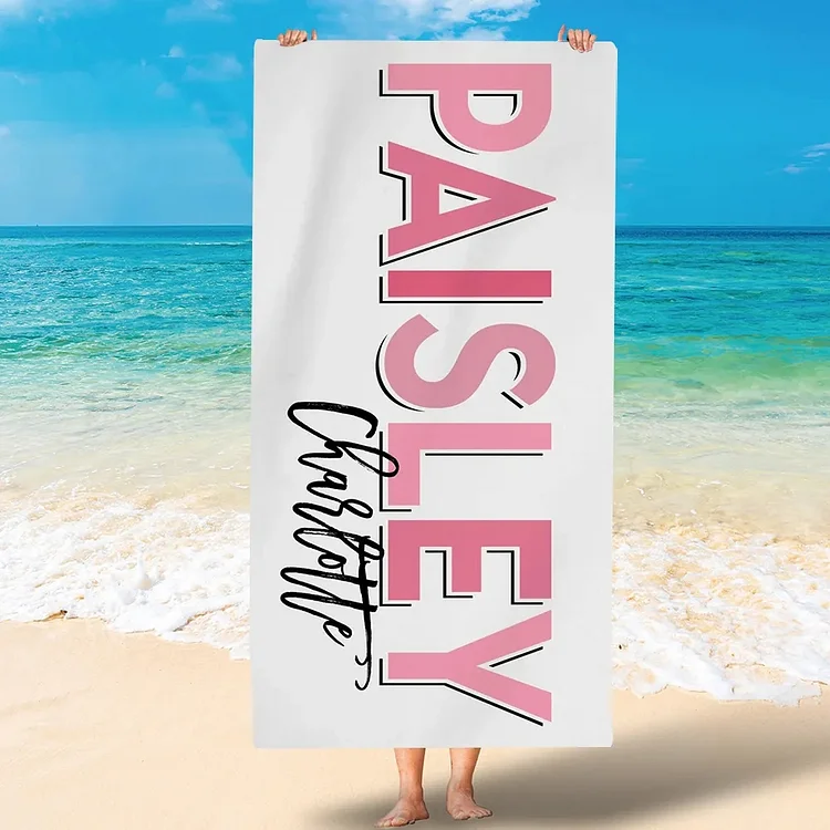 BlanketCute-Personalized Bath Towel with Your Name | 11