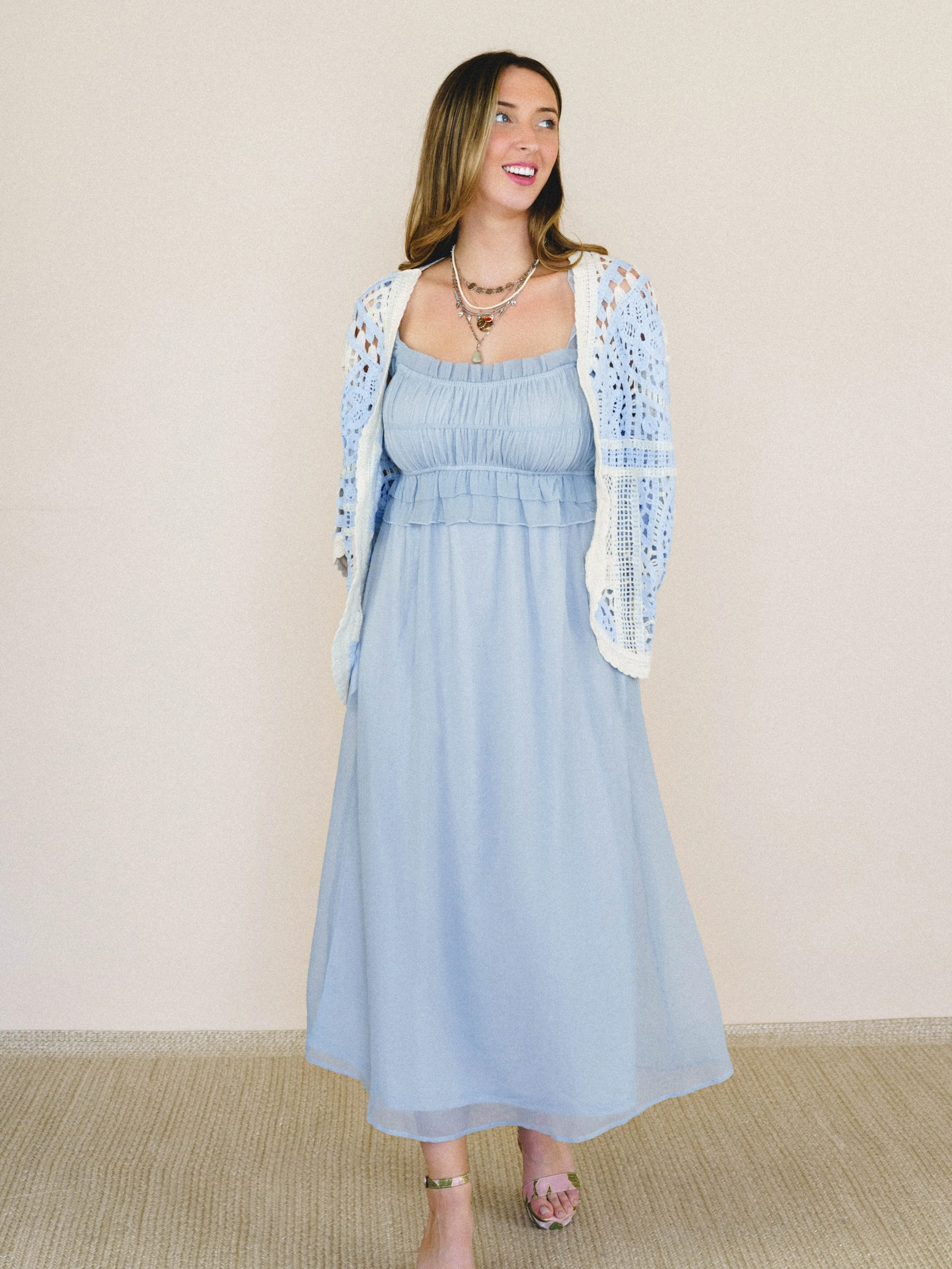 Sunny Days Cardigan - Sky Multi