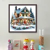 Christmas Cottage-11CT Counted Cross Stitch 50*50cm/19.69*19.69in