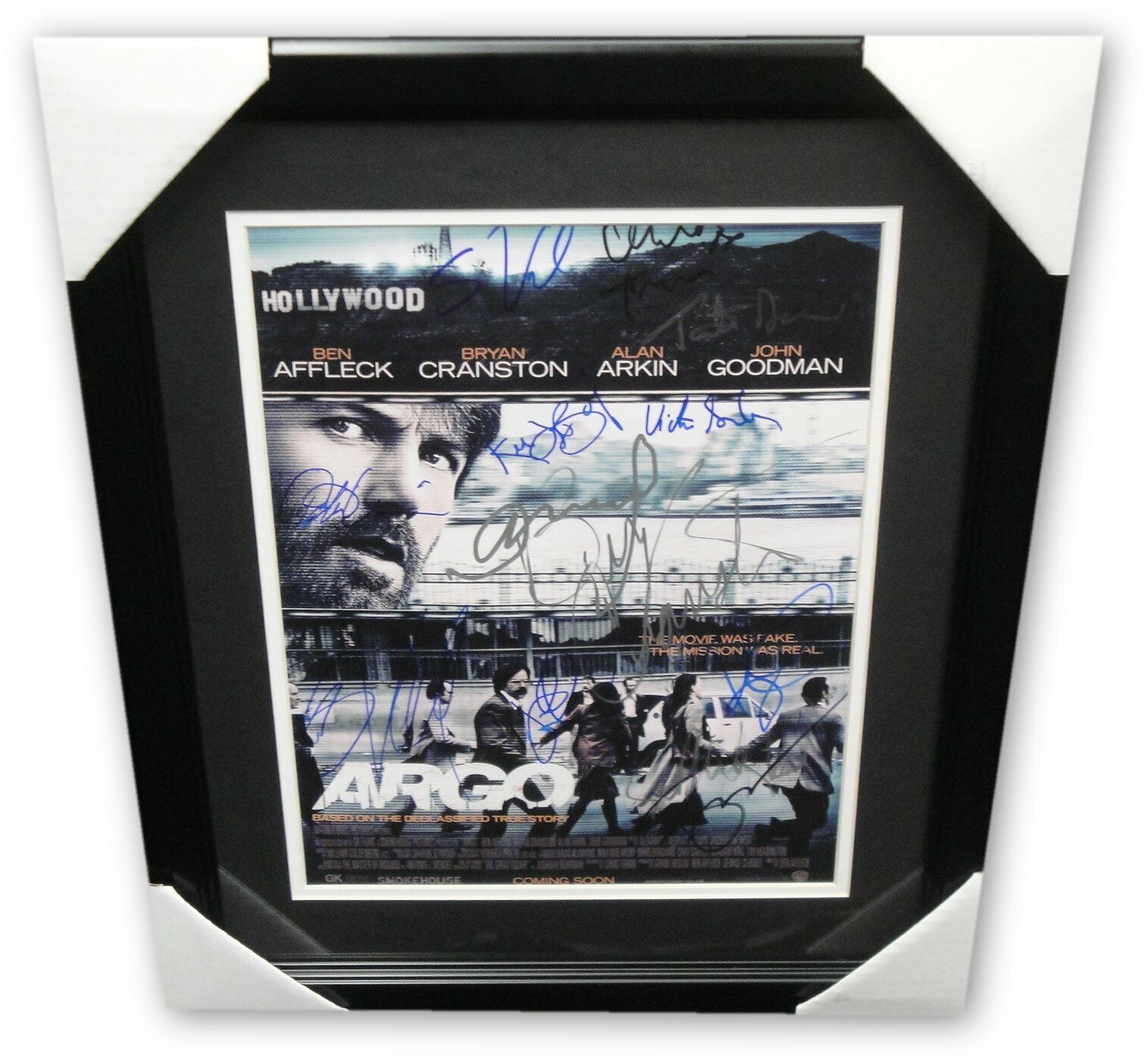 Argo Cast Signed 11x14 Photo Poster painting By 12 Ben Affleck Bryan Cranston John Goodman Frame