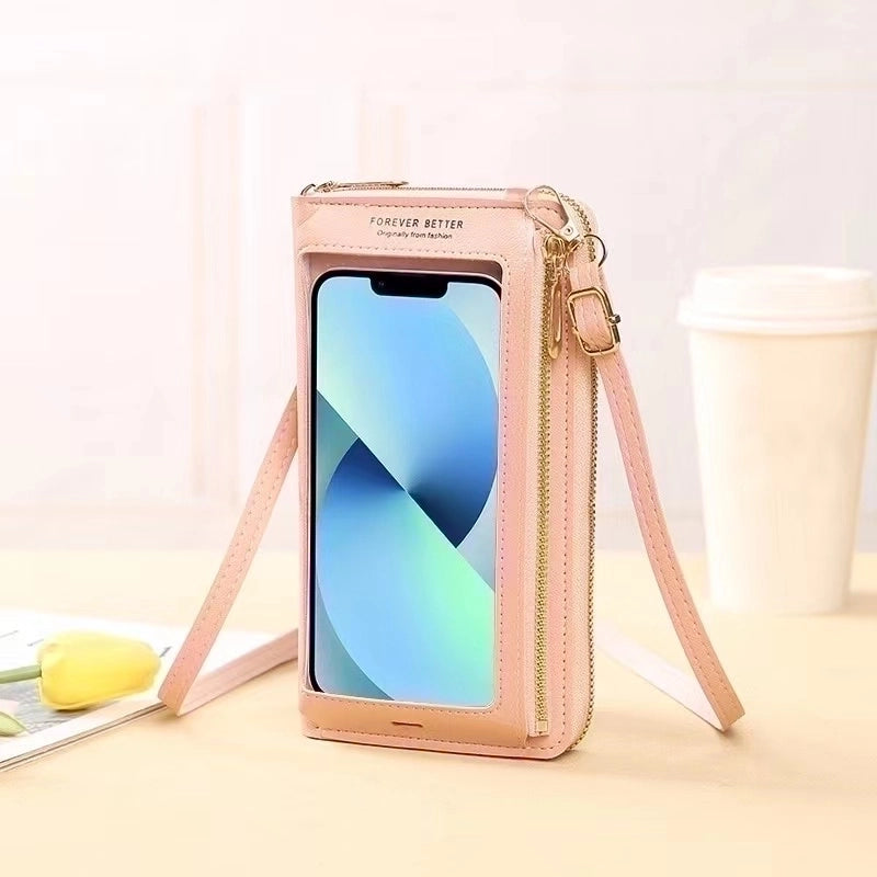 Women’s Pu Leather Solid Color Minimalist Square Zipper Shoulder Bag