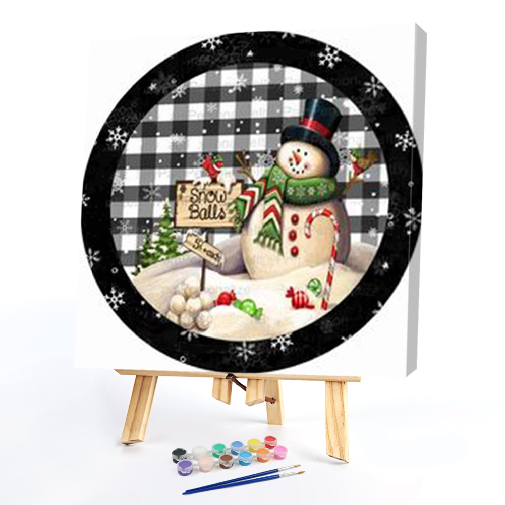 

40*40CM - Paint By Numbers - Christmas, 501 Original