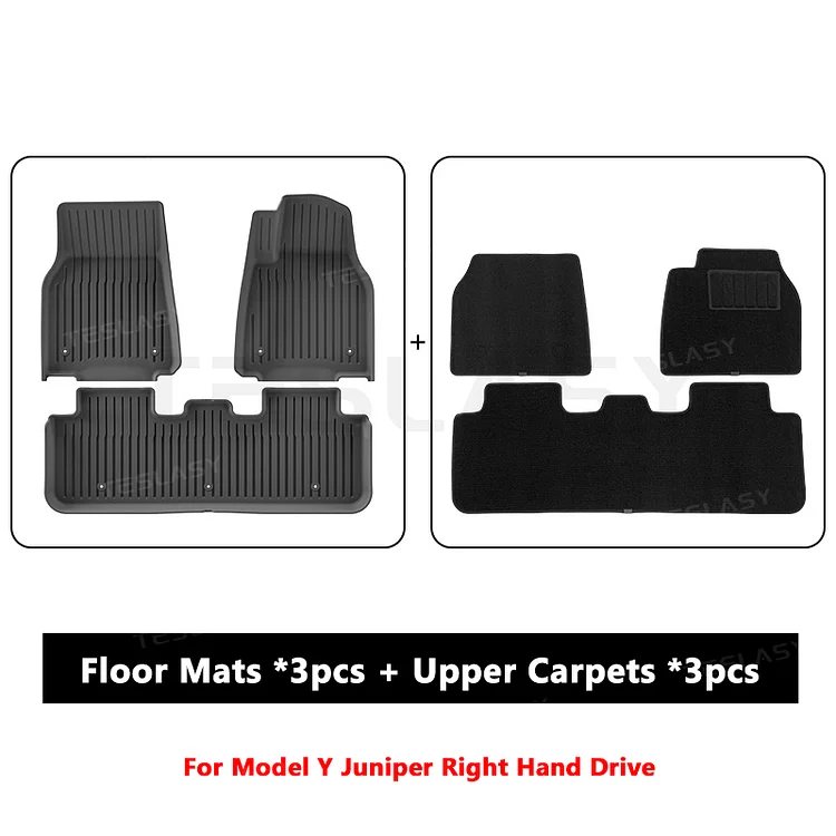 2025+ Model Y Juniper TPE Floor Mats Non-slip Waterproof Durable