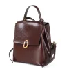 Women's oil wax cow leather women's backpack Backpack