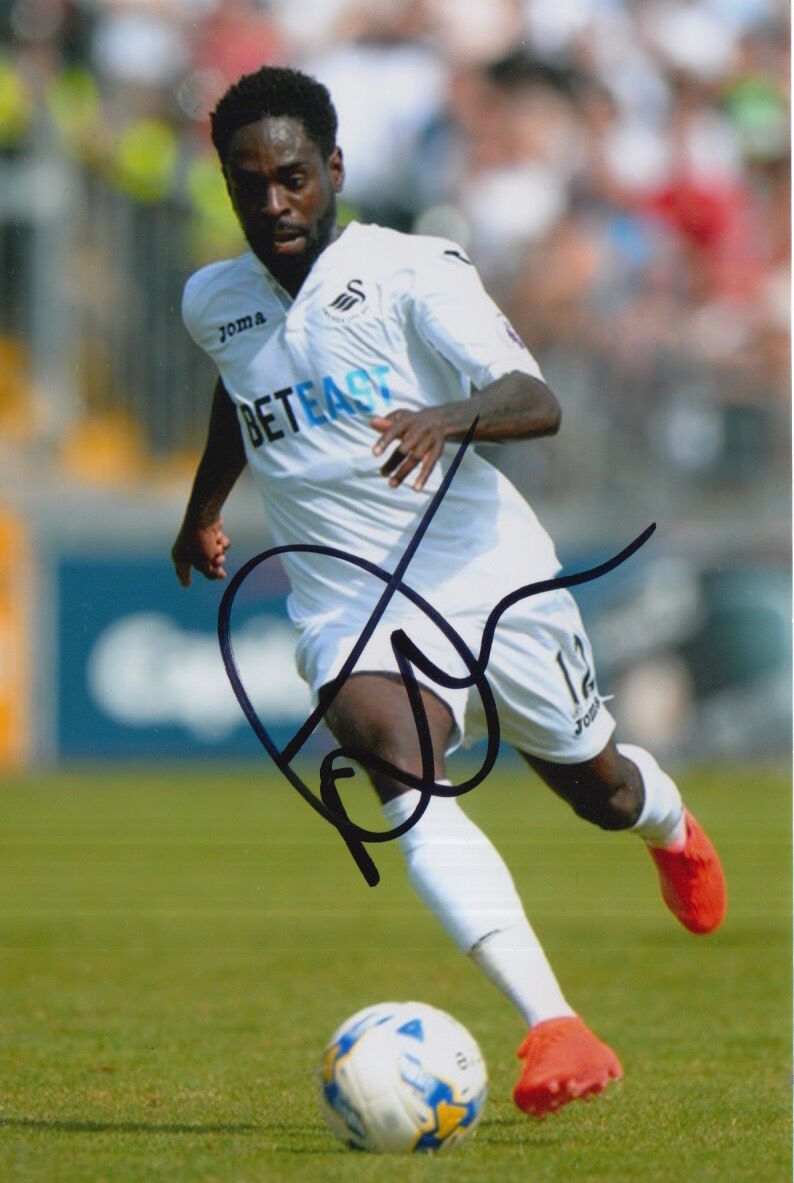 SWANSEA CITY HAND SIGNED NATHAN DYER 6X4 Photo Poster painting.