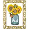 DIY Diamond Painting Clear Acrylic Frame Desktop Ornament with Display Stand, Craft Decor Kits