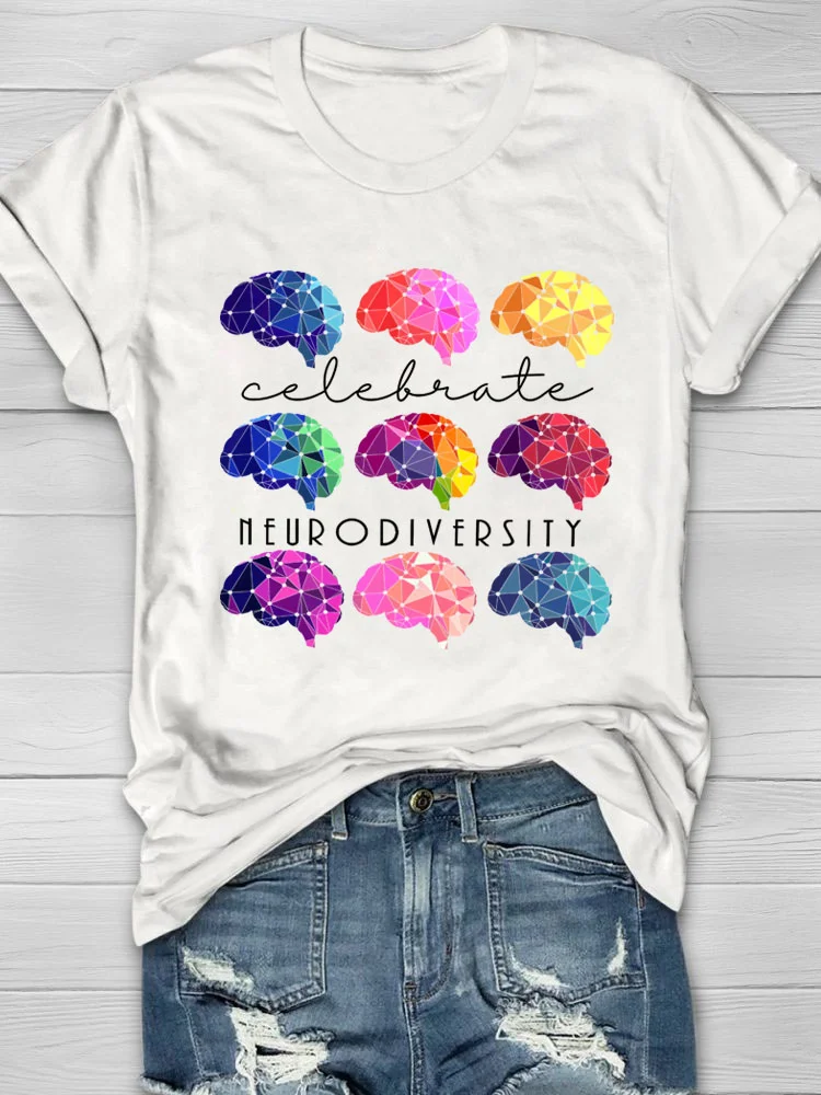 Eagerlys Celebrate Neurodiversity Teacher T-shirt Eagerlys