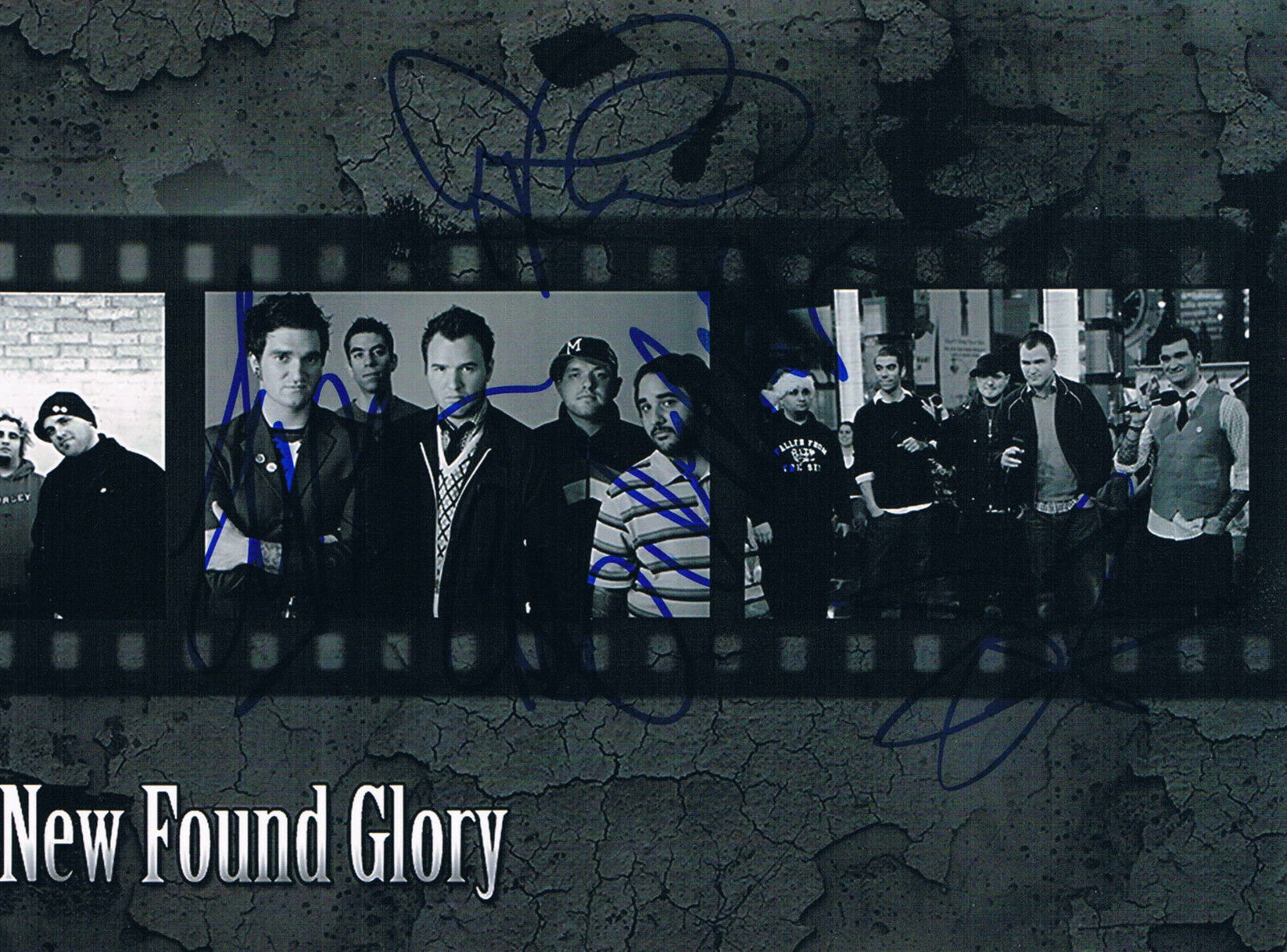 New Found Glory genuine autograph 5x7