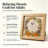 Pumpkin Ghost Glass Mosaic DIY Craft Kit &ndash; Framed Halloween Wall Art