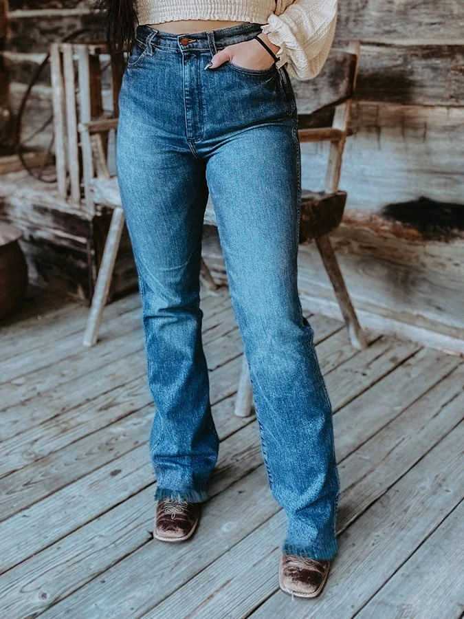 Western-Inspired Casual Denim Jeans