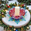  DIY Diamond Painting 3D Puzzle Irregular Shapes Mandala Lotus Shaped Candle Aromatherapy Holder Tray Decor Kit
