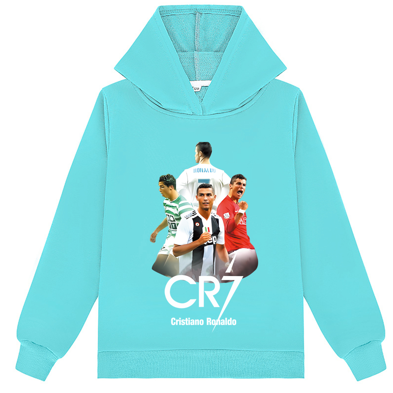 Mayoulove Cristiano Ronaldo Hoodie for Kids – Unisex Pullover Sweatshirt, Soccer Star Apparel, Perfect Gift for Boys  Girls-Mayoulove