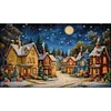 Starry Night In A European Town-11CT Stamped Cross Stitch 50*85cm/19.69*33.46in(Big Size) tapestrymarket