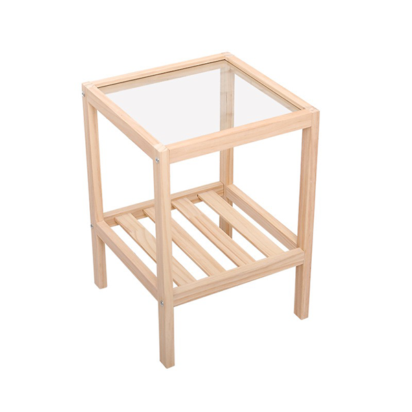 Nordic Solid Wood Homestay Style Bedside Table