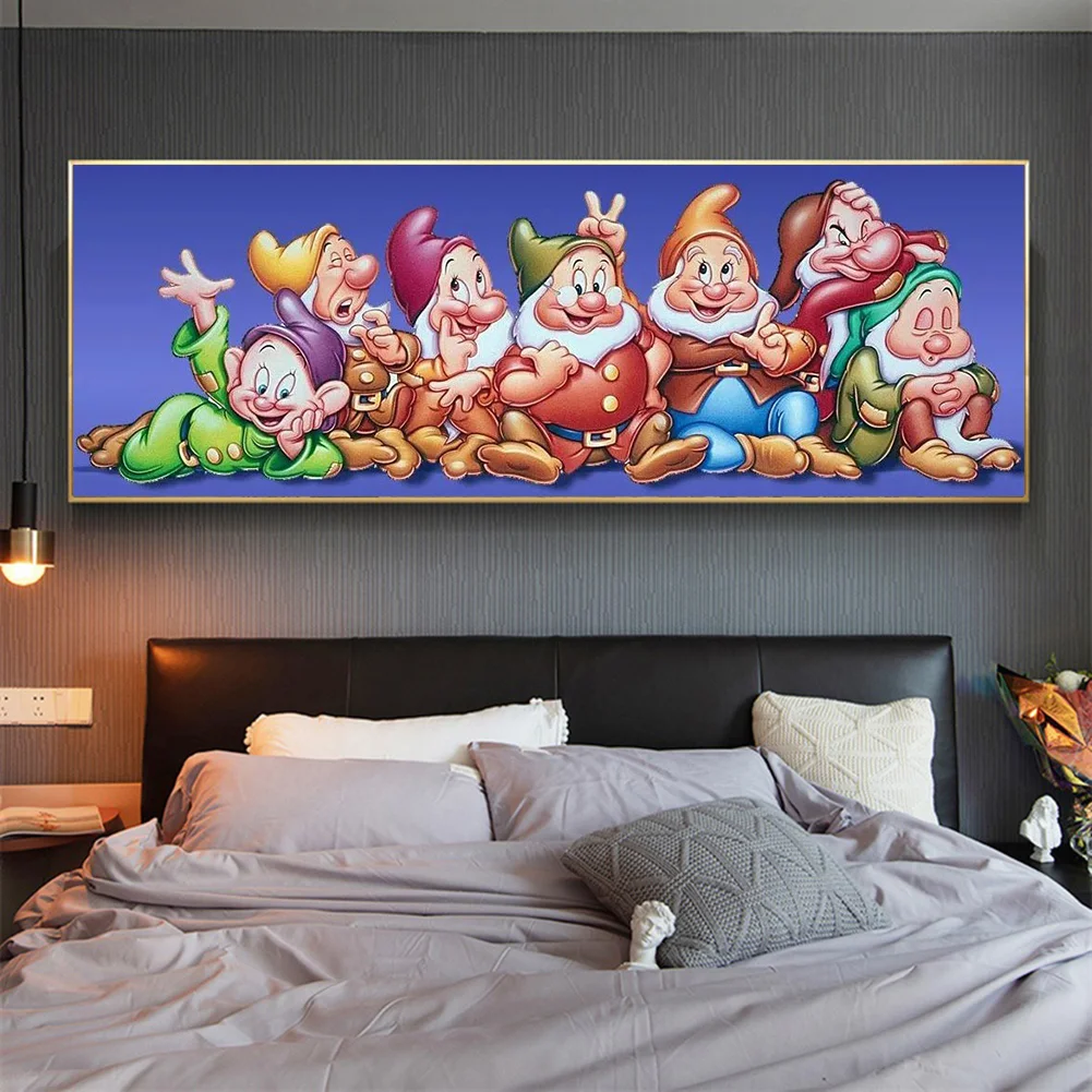 Diamond Painting - Full Round Drill - Seven Dwarfs(80*30cm)