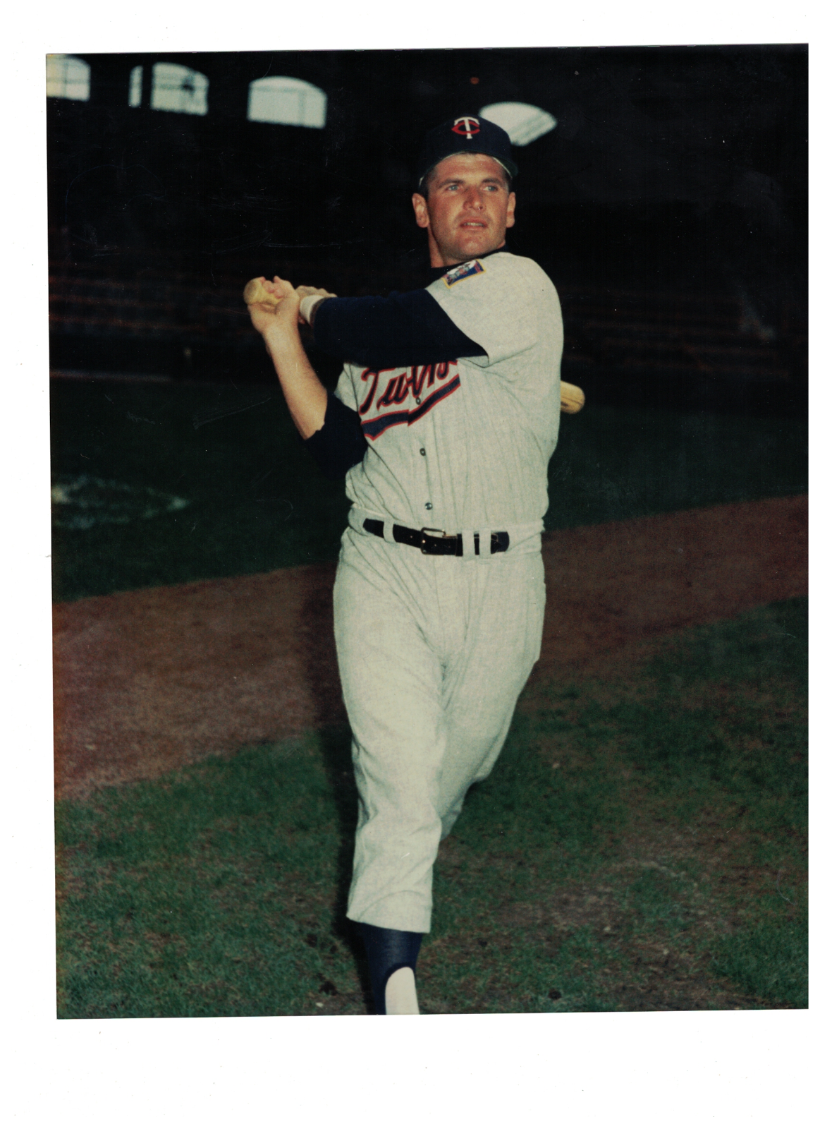 Dan Dobbek Minnesota Twins Vintage 8x10 George Brace Photo Poster painting RH1