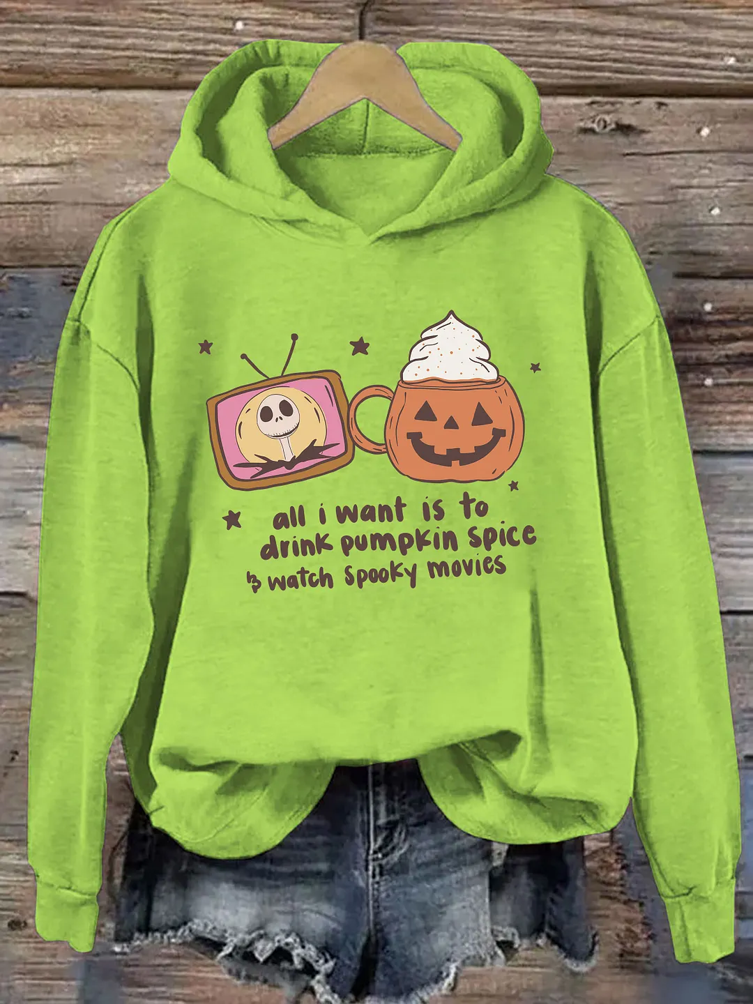 Pumpkin Spice & Spooky Movies Hoodie