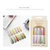 Flahing Rainbow Long Ballet Wearing Nails 12pcs