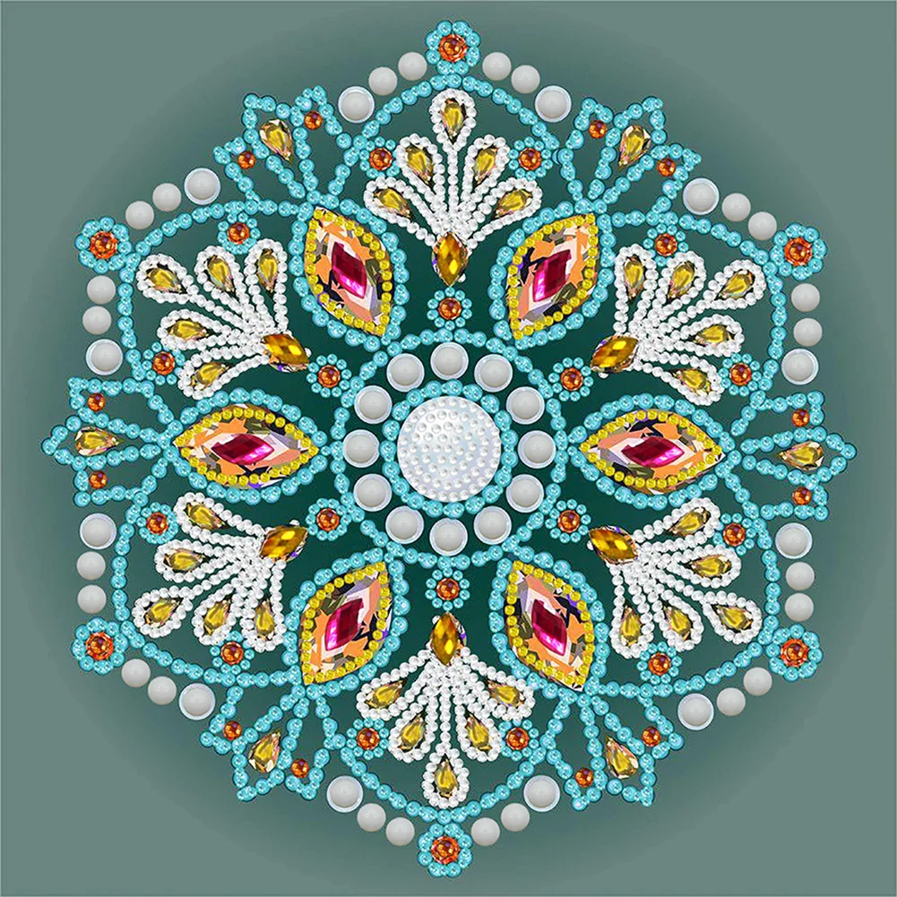 Diamond Painting - Partial Special Shaped Drill - Mandala(Canvas|30*30cm)