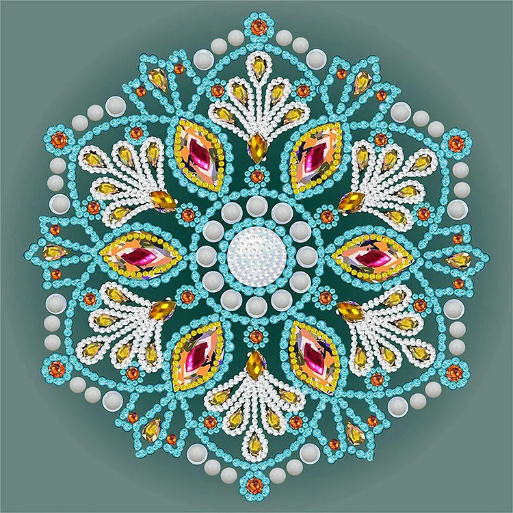 Partial Special-Shaped Diamond Painting - Mandala 30*30CM