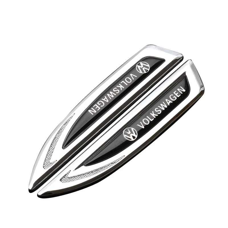 Car Universal Badge with Logo Customizable Car Metal Car Sticker (2 pcs)