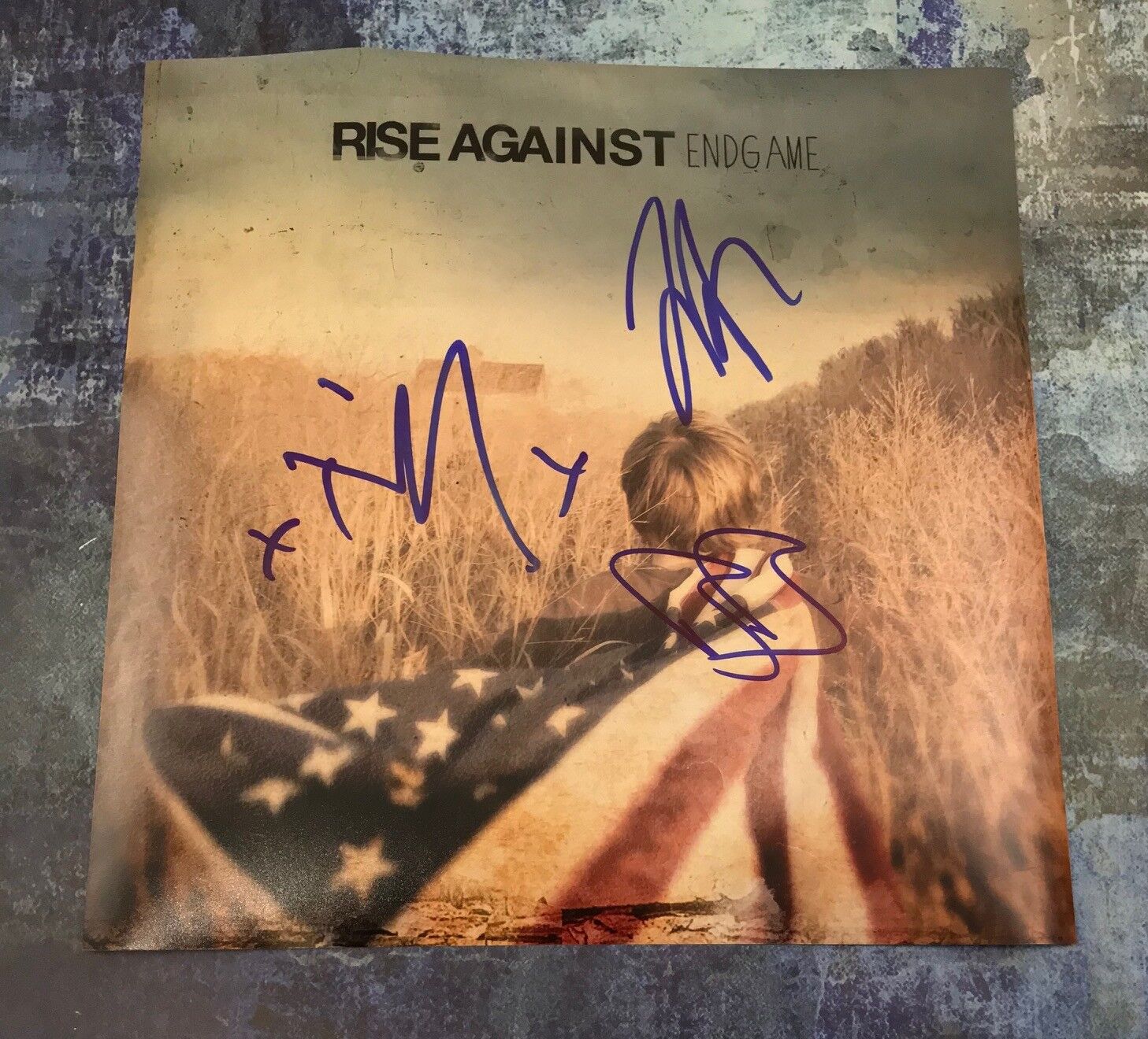 GFA Tim McIlrath x3 Band * RISE AGAINST * Signed 12x12 Photo Poster painting PROOF R2 COA