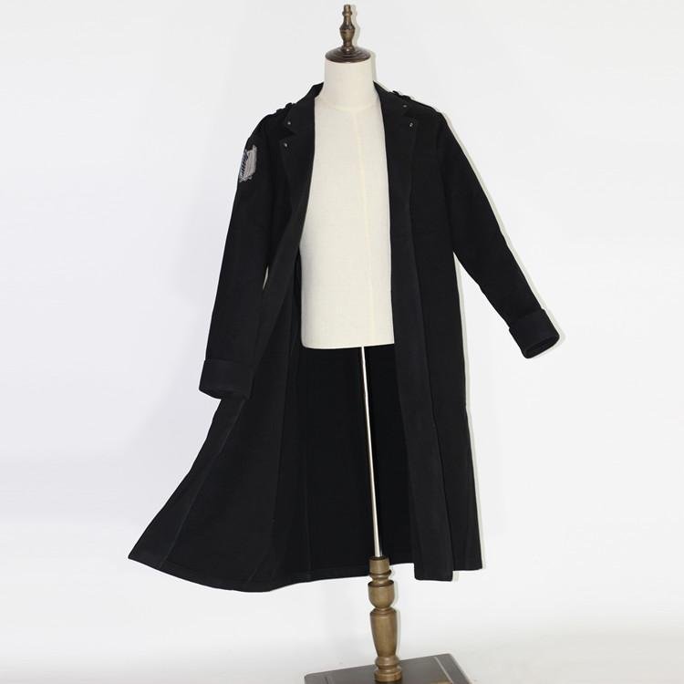 Attack on Titan Shingeki no Kyojin Survey Corp Levi Wings of Counterattack Black Cosplay Costume