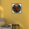 2pcs Diamond Painting -DIY Round Drill Stained Glass Rose