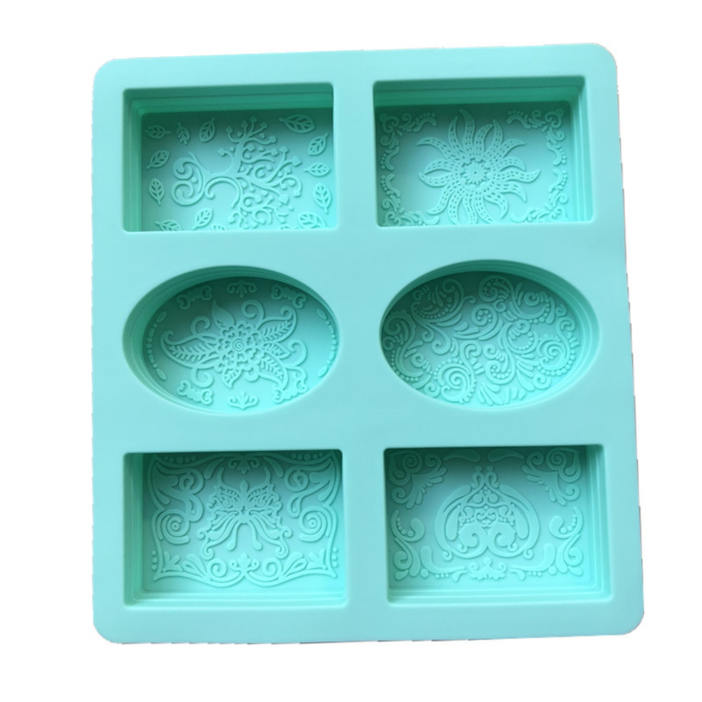 

Silicone Soap Mold 6 Cells Flower Pattern DIY Chocolate Cake Making Tools, 501 Original