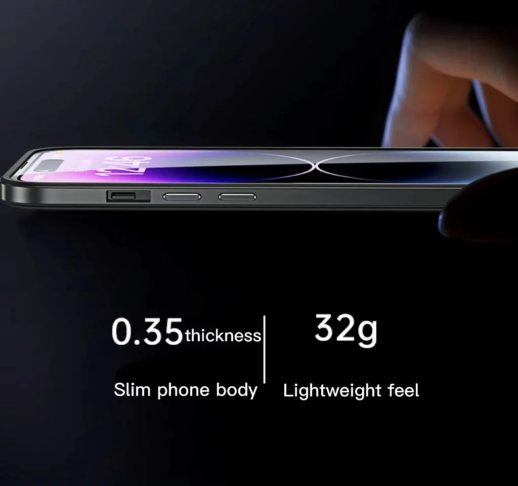 For iPhone13/14 Lens Nano Glass Metal Frame Phone Case