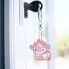 8Pcs DIY Calf Double Sided Special Shaped Diamond Painting Keychains