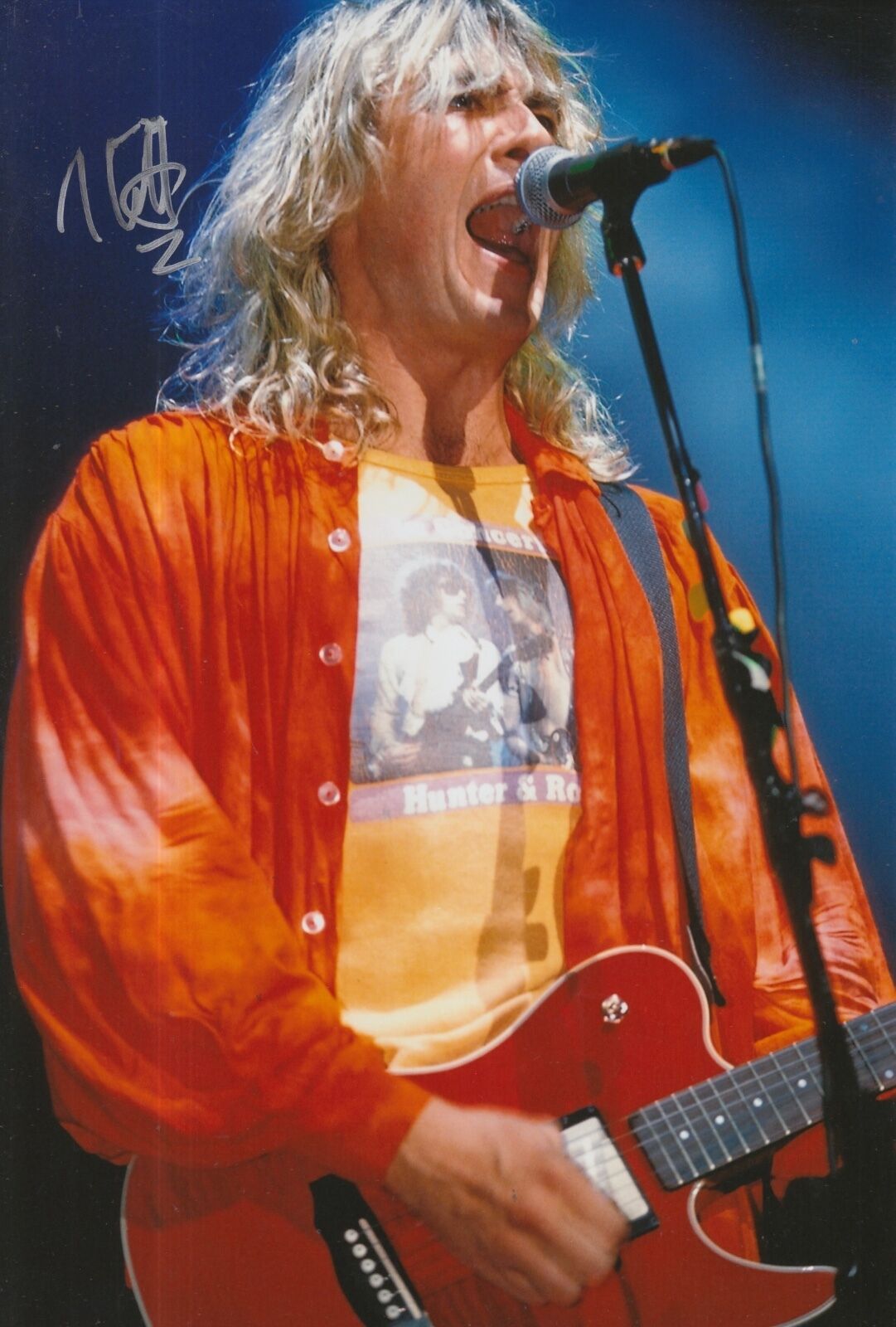 Joe Elliott Hand Signed 12x8 Photo Poster painting Def Leppard Very Rare 2