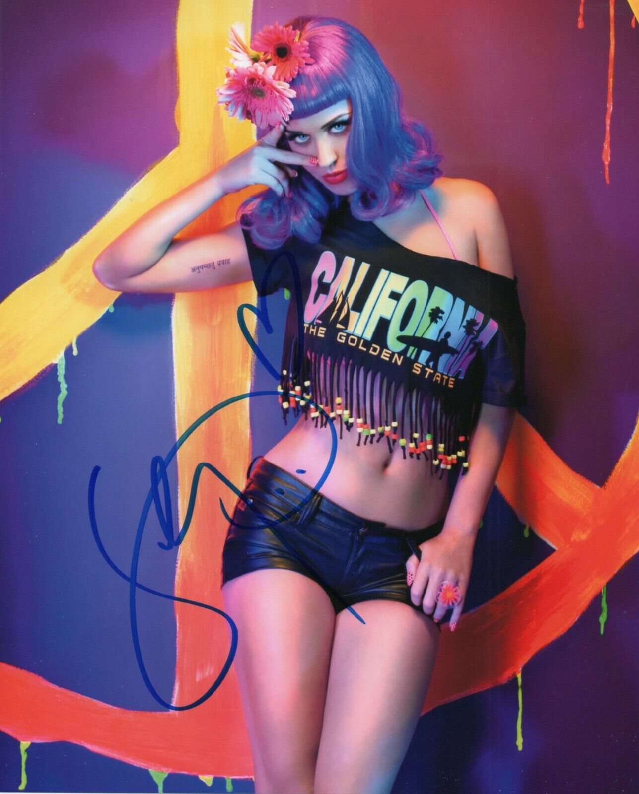 Autographed Katy Perry signed 8 x 10 Photo Poster painting Super Sexy