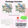 Acrylic Bird On Branch Diamond Painting Napkin Rack Decor for Home Office Decor
