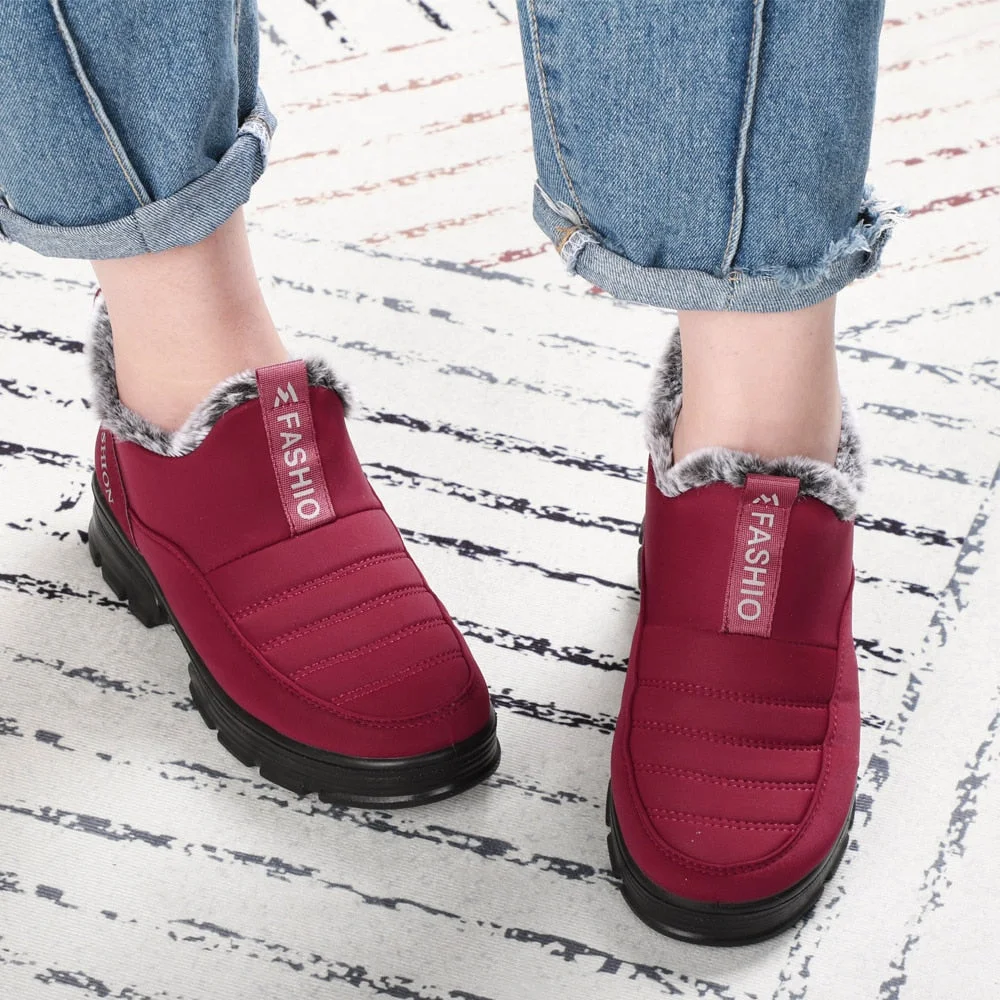 Women Boots Snow Boots Female Plush Winter Boots Women Warm Ankle Botas Mujer Winter Shoes Women casual female boots