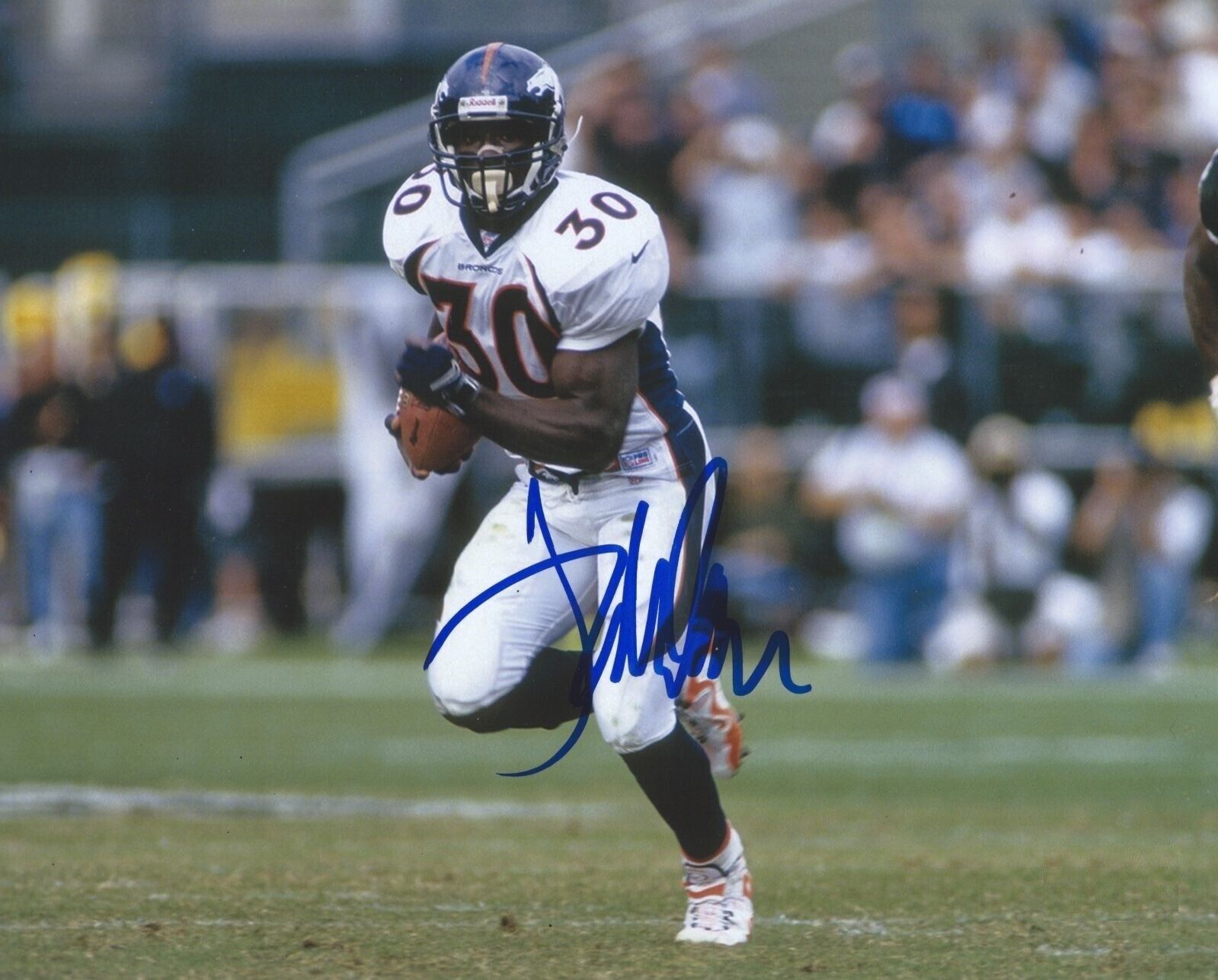 Terrell Davis Autographed Signed 8x10 Photo Poster painting ( HOF Broncos ) REPRINT