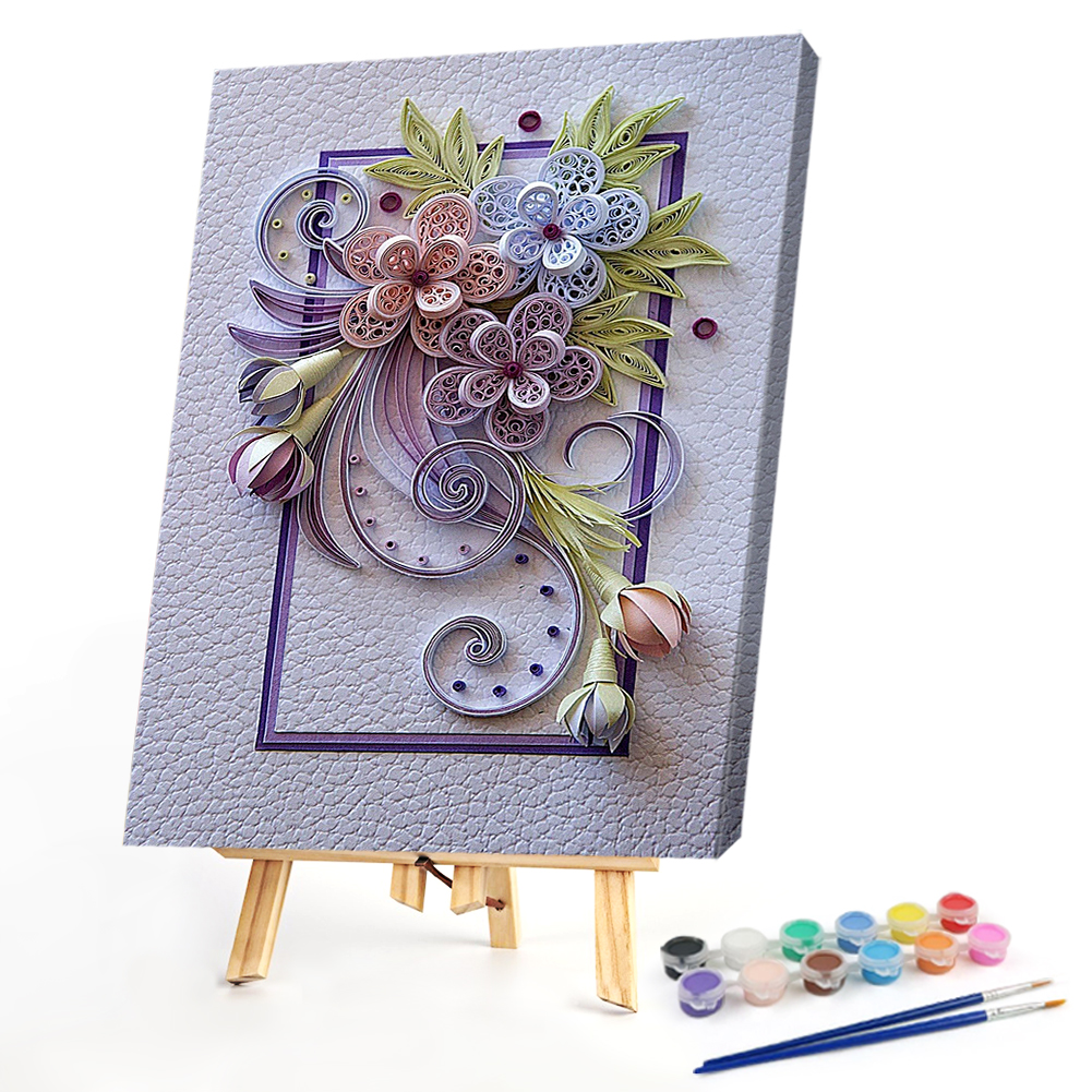 

40*50CM - Paint By Numbers - Blooming Flowers, 501 Original