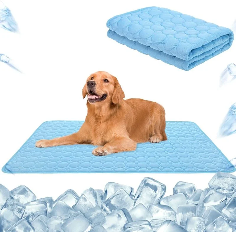 Summer Breathable Dog Cooling Mat- Self Cooling Ice Pad For Pets - Best Of Pet Cooling Pad - vzzhome
