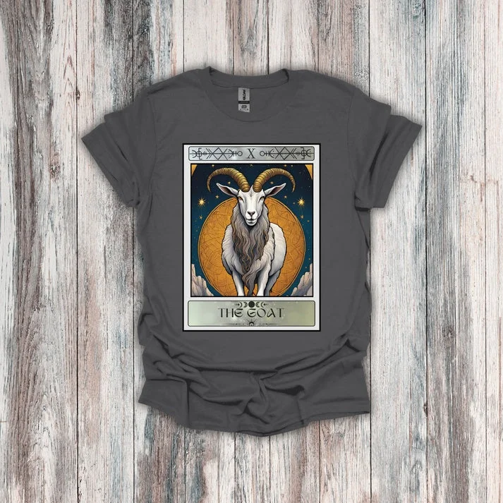 Zodiac Capricorn in a Tarot Card Style T-shirt