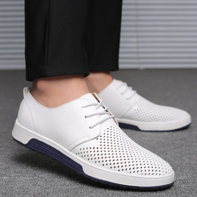 Luxury Breathable Leather Sneaker