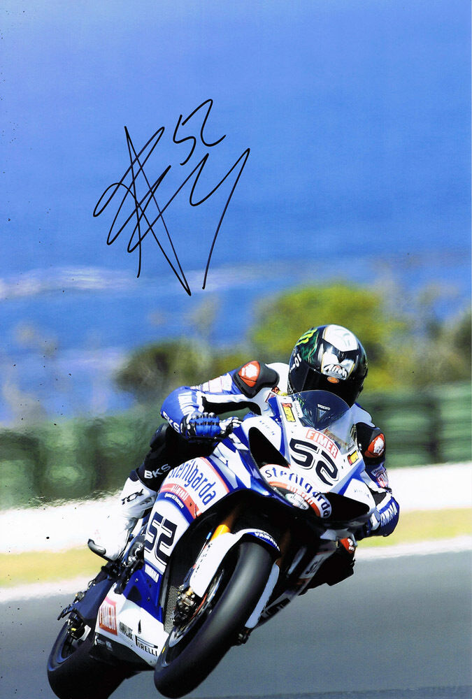 James Toseland HAND SIGNED 2 Times World Superbike Champion 12x8 Photo Poster painting AFTAL COA