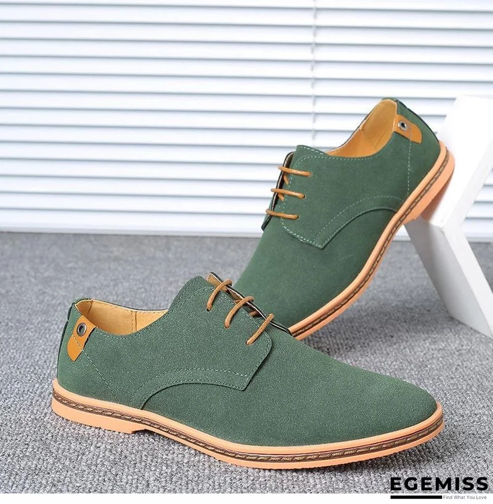 Big Size Suede Leather Men Shoes Oxford Casual Classic Shoes Comfortable Footwear | EGEMISS