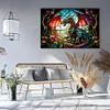 (Big Size) Flying Dragon - 11CT Stamped Cross Stitch 60*45cm/23.62*17.72in
